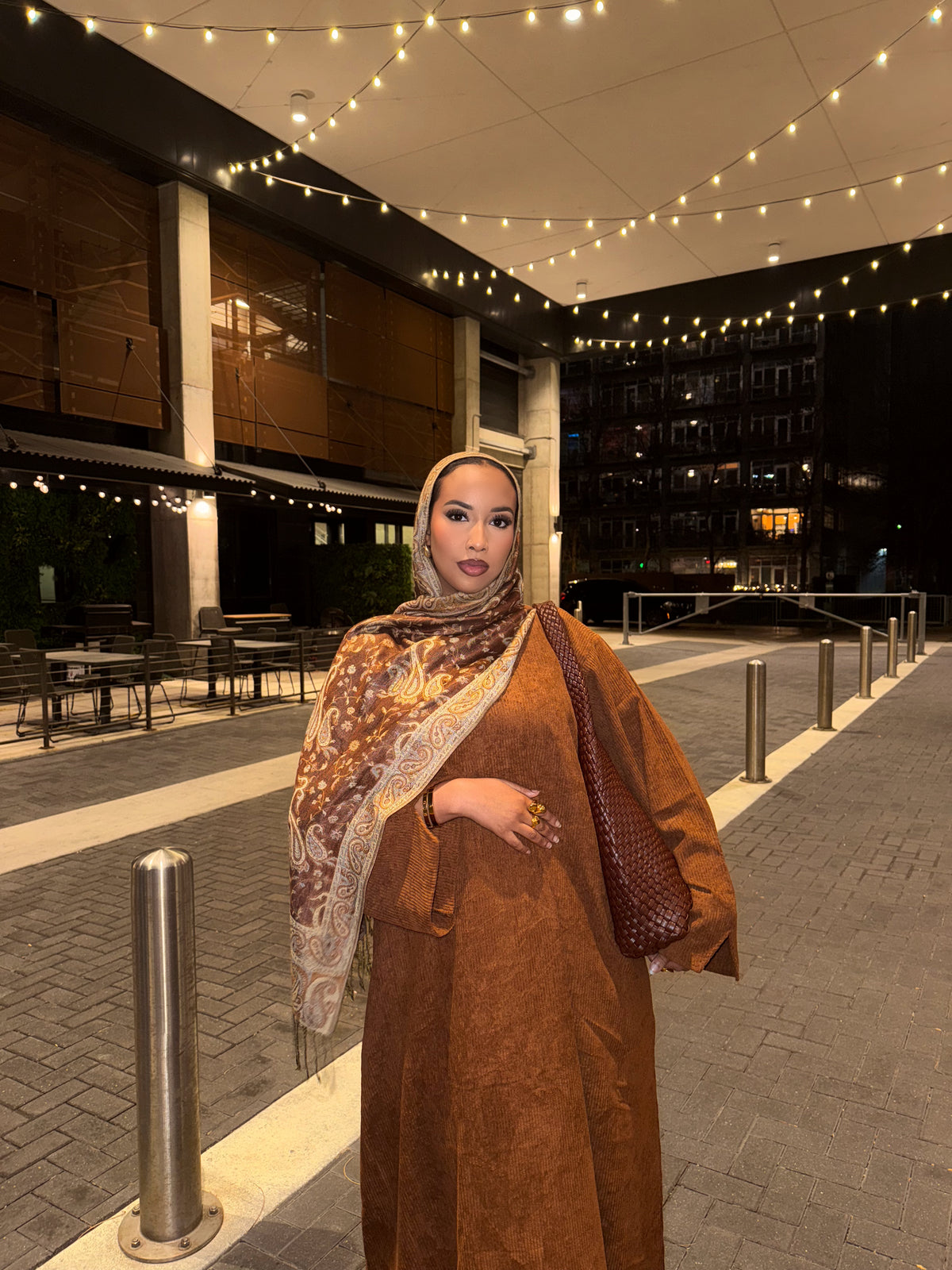 CORDUROY ABAYA - TEDDY